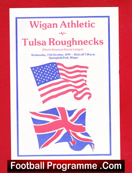 Wigan Athletic v Tulsa Roughnecks 1979 – America USA Team
