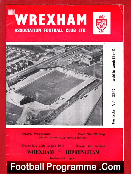 Wrexham v Birmingham City 1970