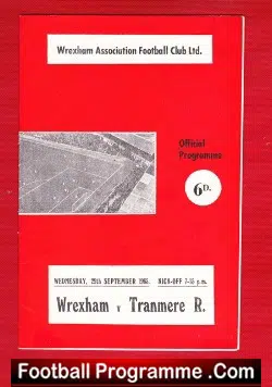 Wrexham v Tranmere Rovers 1965