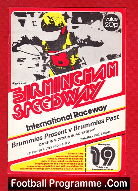 Birmingham Speedway v Brummies Past 1977
