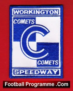 Workington Comets Speedway Rider Cloth Patch Badge