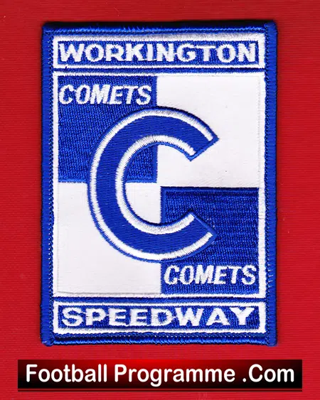 Workington Comets Speedway Rider Cloth Patch Badge
