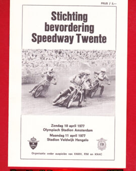 Holland Speedway Programme 1977 – Amsterdam