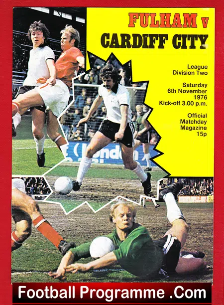 Fulham v Cardiff City 1976