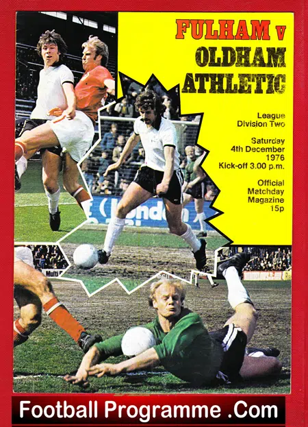 Fulham v Oldham Athletic 1976