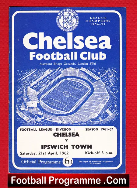 Chelsea v Ipswich Town 1962 – League Champions Season