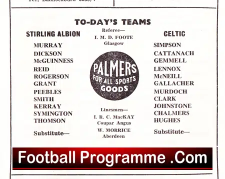 Stirling Albion v Glasgow Celtic 1967 - Glory Season
