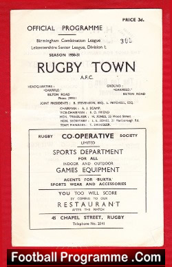 Rugby Town v Stafford Rangers 1950