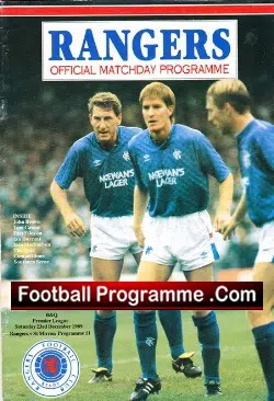 Glasgow Rangers v St Mirren 1989
