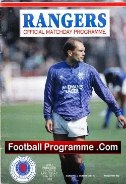Glasgow Rangers v Dundee United 1989