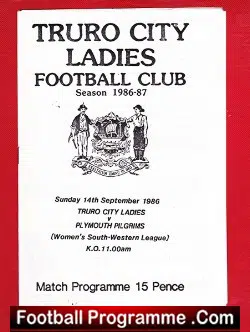 Truro City Ladies v Plymouth Pilgrims 1986 - Womens Football