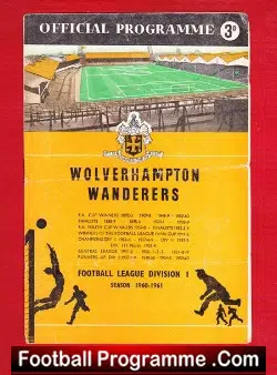Wolves Wolverhampton v Tiflis Dynamo 1960 – Friendly Molineux