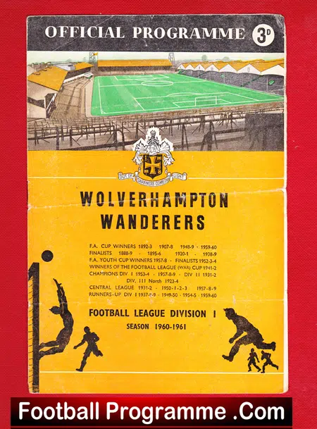 Wolves Wolverhampton v Tiflis Dynamo 1960 – Friendly Molineux