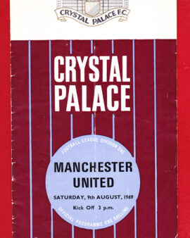 Crystal Palace v Manchester United 1969