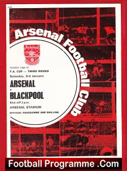 Arsenal v Blackpool 1970 – FA Cup