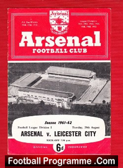 Arsenal v Leicester City 1961