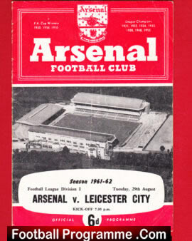 Arsenal v Leicester City 1961