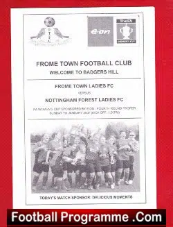 Frome Town Ladies v Nottingham Forest Ladies 2007 - Womens Football