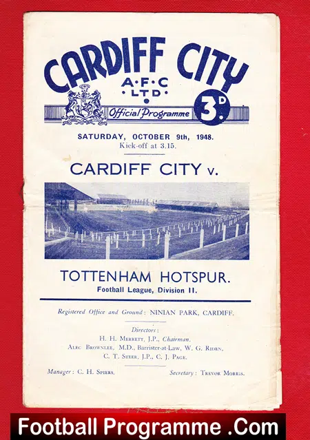 Cardiff City v Tottenham 1948