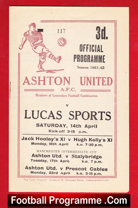 Ashton United v Lucas Sports 1962 - Lancashire Combination