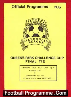 Bo’Ness v Coatbridge 1985 – Caledonian League Cup Final