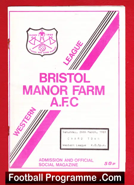 Bristol Manor Farm v Chard Town 1983 – Western League