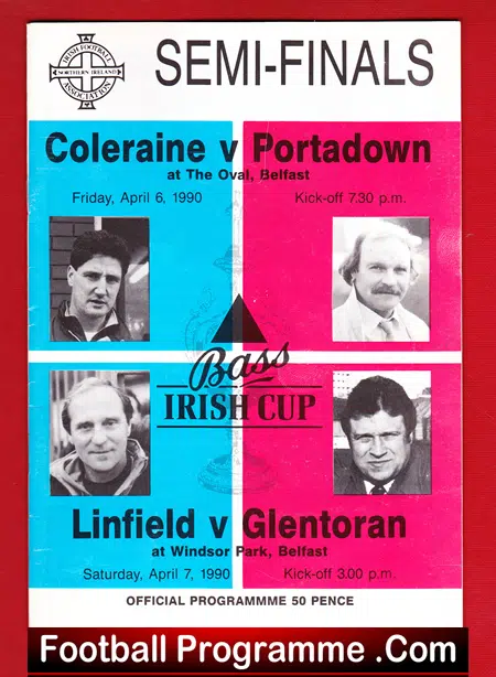 Coleraine v Portadown 1990 - Irish Cup Semi Final