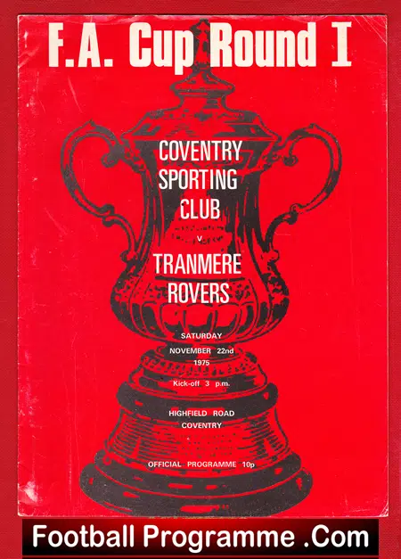 Coventry v Tranmere Rovers 1975 – FA Cup