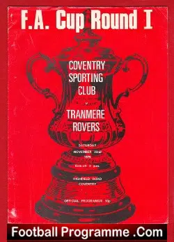 Coventry v Tranmere Rovers 1975 – FA Cup