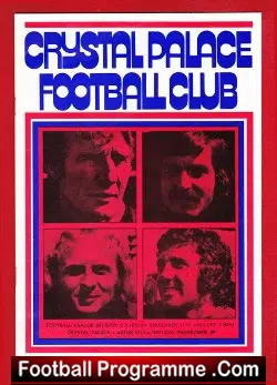 Crystal Palace v Aston Villa 1973