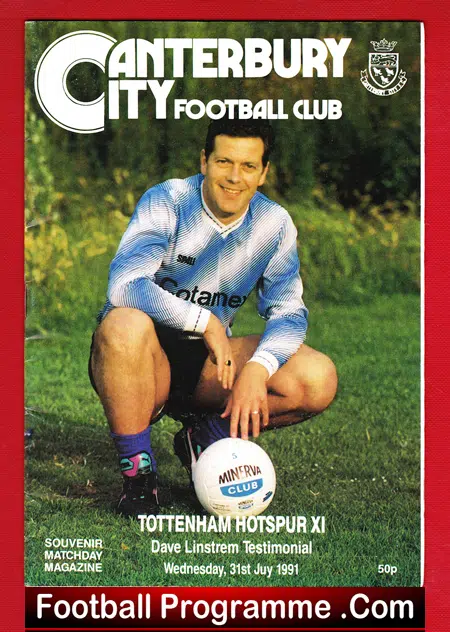 Dave Linstrem Testimonial Benefit Match Canterbury City 1991