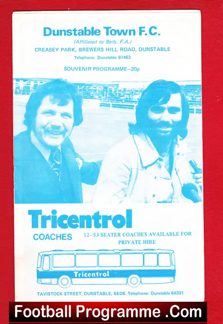 Dunstable Town v Luton Town 1975 – George Best