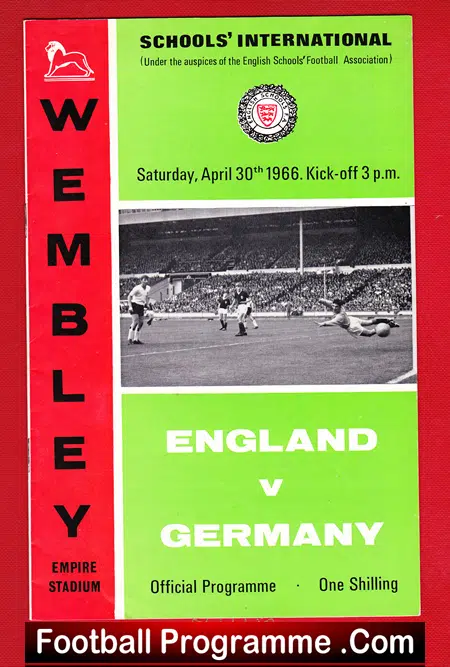 England v Germany 1966 – Schoolboys at Wembley