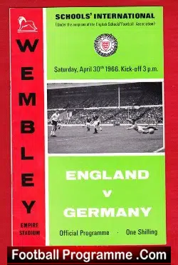 England v Germany 1966 – Schoolboys at Wembley