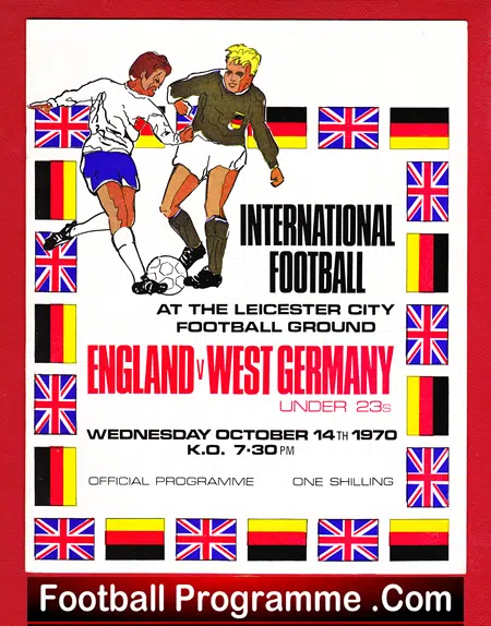 England v Germany 1970 – Schoolboys at Leicester City