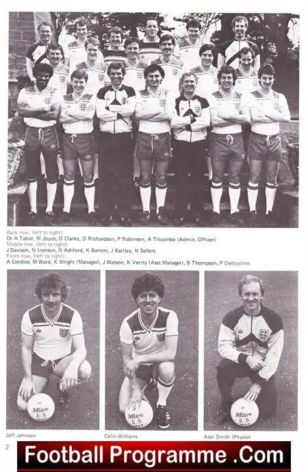 England v Italy v Holland v Scotland 1983 - Tournament Aldridge