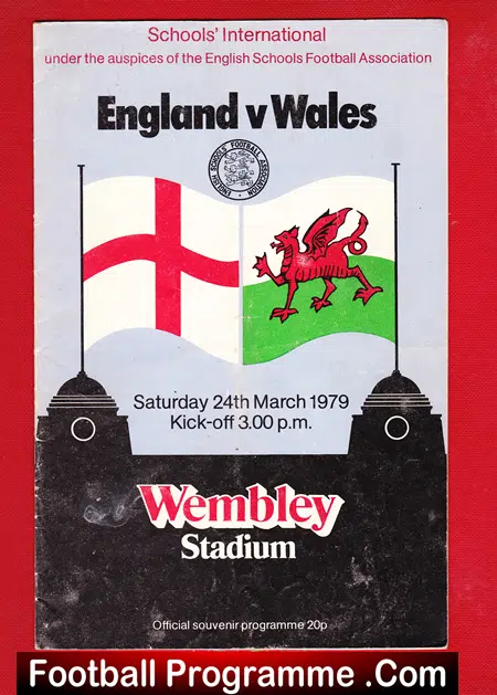England v Wales 1979 – Schoolboys Boys at Wembley