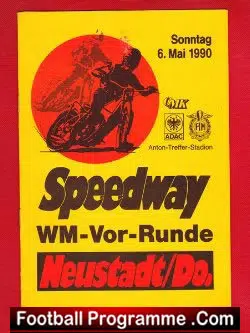 Germany Speedway Programme 1990 – WM Vor Runde