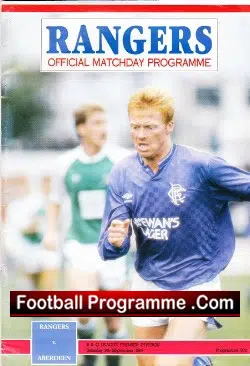 Glasgow Rangers v Aberdeen 1989