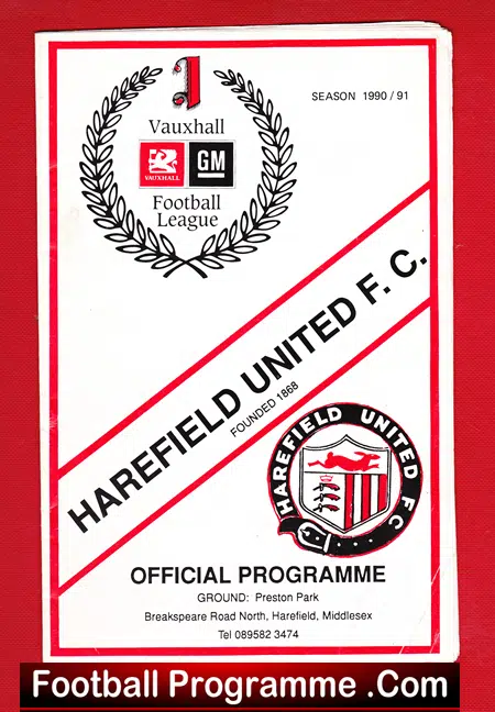 Harfield United v Feltham 1991