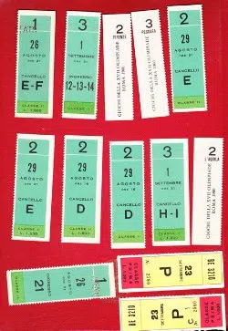 Italy – Used Old Football Tickets Special Collection 1950s