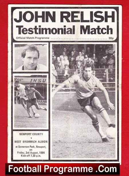 John Relish Testimonial Benefit Match Newport County 1984