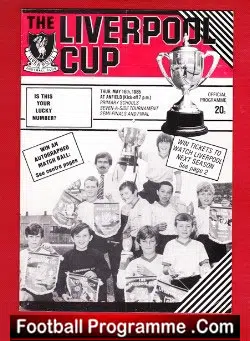 Liverpool Schoolboys Seven a Side - Liverpool Cup 1985 - football programme