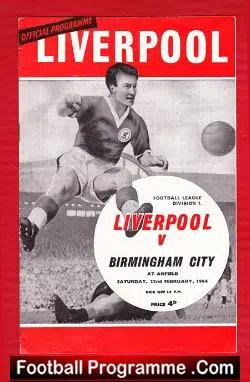 Liverpool v Birmingham City 1964