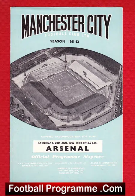 Manchester City v Arsenal 1962