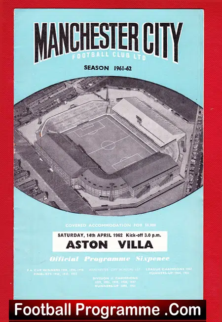 Manchester City v Aston Villa 1962