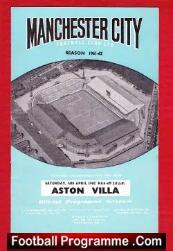 Manchester City v Aston Villa 1962