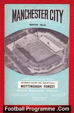 Manchester City v Nottingham Forest 1961