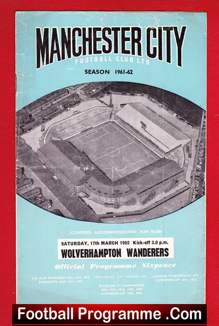 Manchester City v Wolves 1962