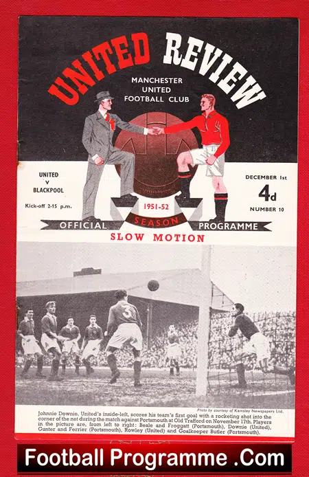Manchester United v Blackpool 1951